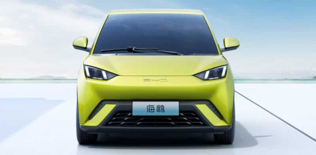 ev, byd revealed official pictures of the $11,600 seagull ev. to launch on april 18, possibly with a sodium-ion battery