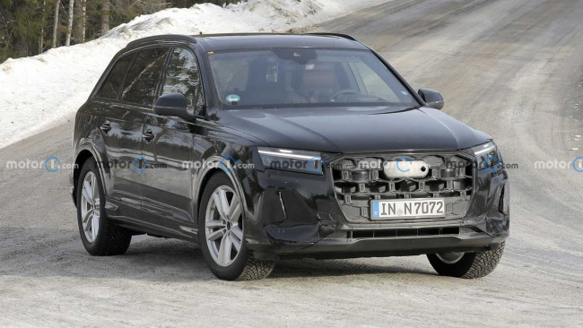 2024 audi q7 facelift drops nearly all camouflage in new spy photos