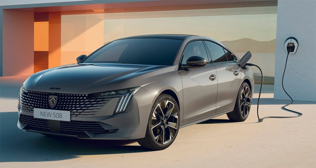 the new-face peugeot 508 roars with a sharper fascia