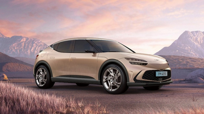 genesis, gv60, luxury suv, small midsize and large suv models, something’s off about the new 2023 genesis gv60 luxury electric suv