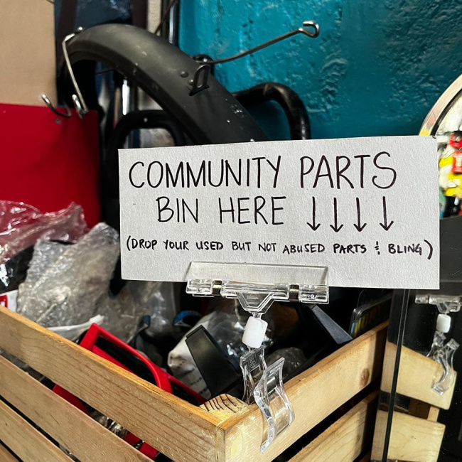 if you’re having trouble selling spare parts, how about giving them away as charity?