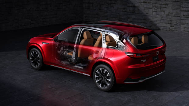 How fuel efficient is the Mazda CX-90 diesel? New straight-six bests CX-8 in official figures
