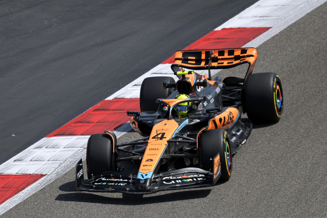 norris: mc laren waiting for upgrades a top team should start with