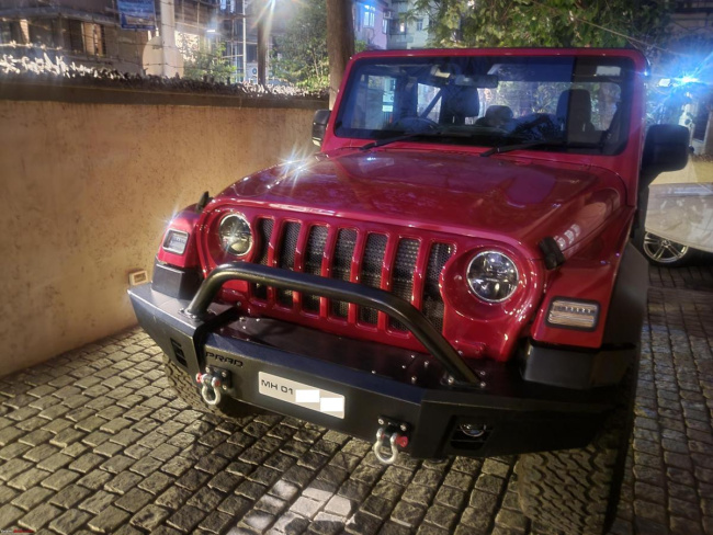 Installed LED headlamps on my 2nd gen Mahindra Thar: First impressions, Indian, Member Content, Mahindra Thar, Convertible, Petrol, mStallion, Accessories, LED headlamps