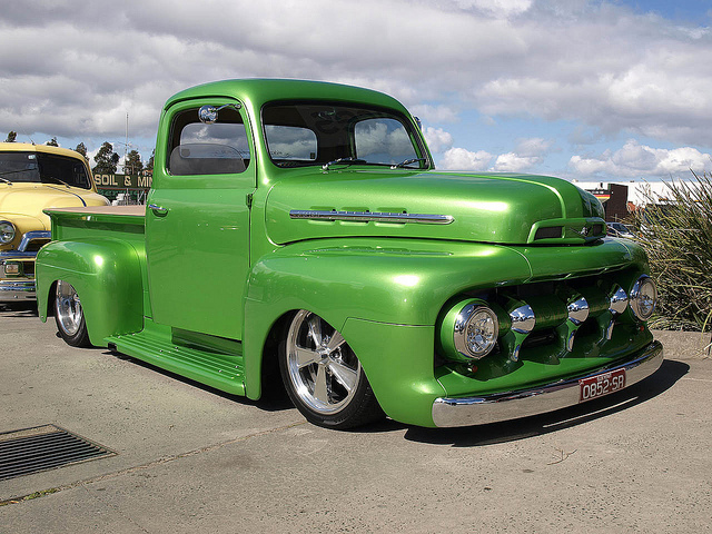 1951 Ford F1 Pickup Truck, 1950s Cars, ford, old ford truck, pickup truck
