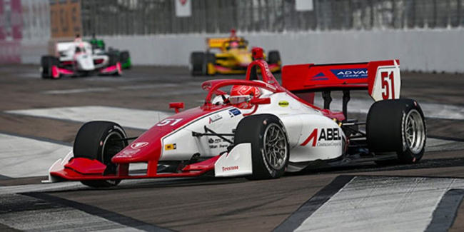 Abel Tops Choppy Practice Session For Indy NXT