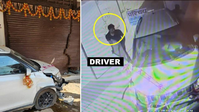 Delivery of a Maruti Ignis Gone Wrong, Crashes – VIDEO