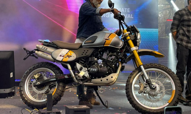 , tvs motosoul 2023: four ronin-based custom motorcycles unveiled