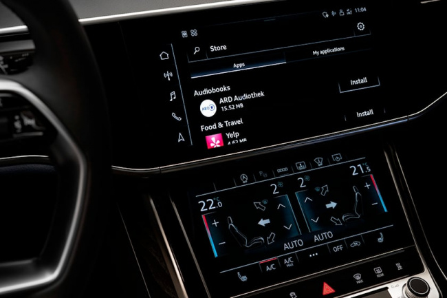 technology, interior, audi's latest infotainment system will let you download apps without a smartphone