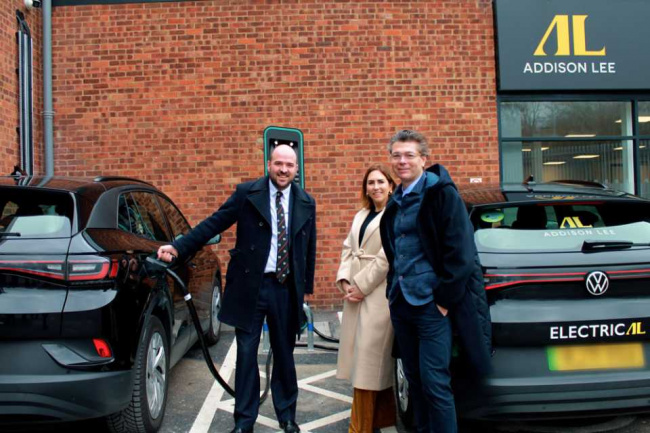 mobility, uk car market, ev infrastructure, addison lee opens fleet hub near heathrow with rapid ev chargers