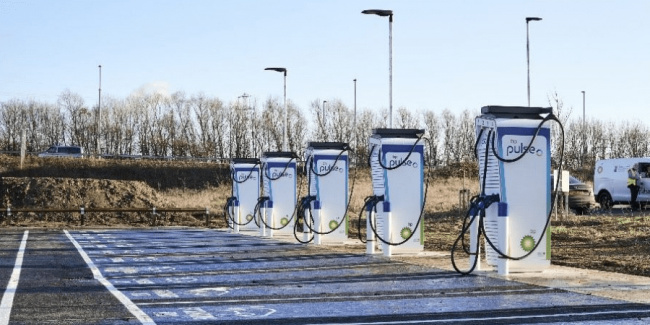 bp pulse, charging stations, england, kettering, bp pulse opens largest charging hub yet in the uk