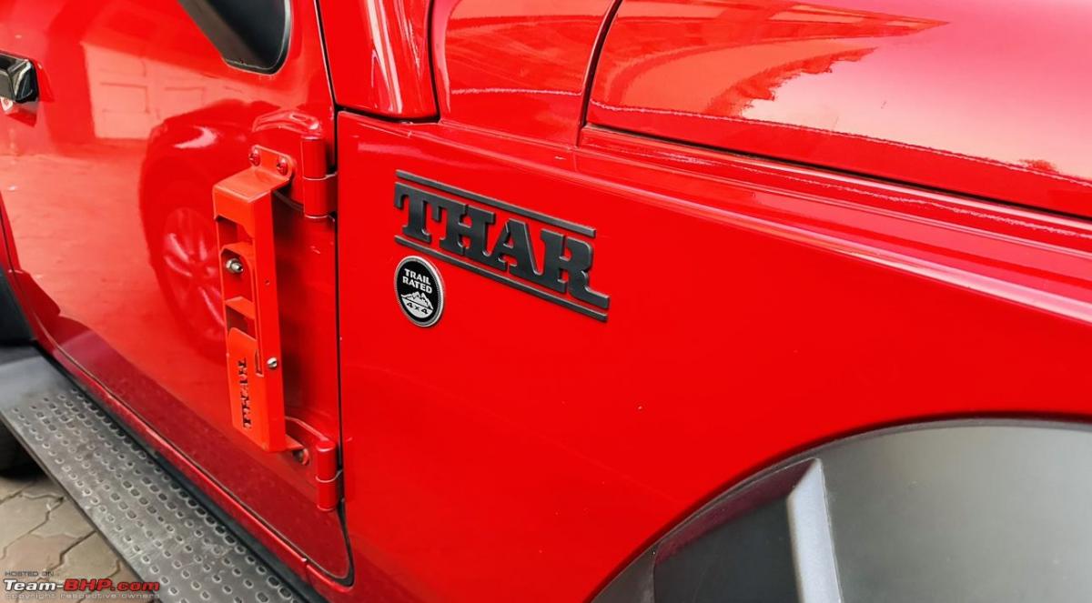 DIY: Dechromed badges of my new Mahindra Thar using black rubber paint, Indian, Member Content, 2020 Mahindra Thar, Mahindra Thar, paint