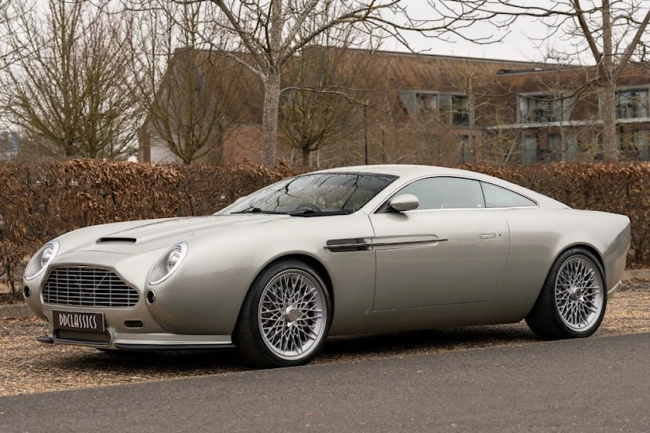 sports cars, for sale, british joker thought it would be a good idea to transform an aston martin db9 into a db5 lookalike