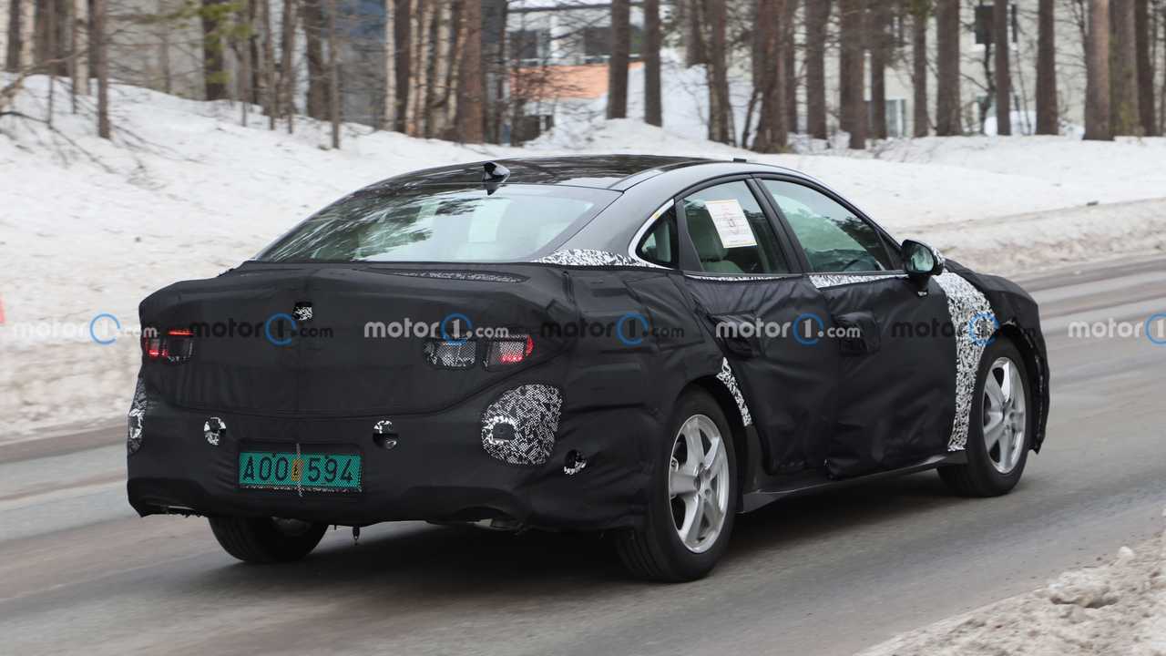Hyundai Sonata Redesign Rear View Spy Photo
