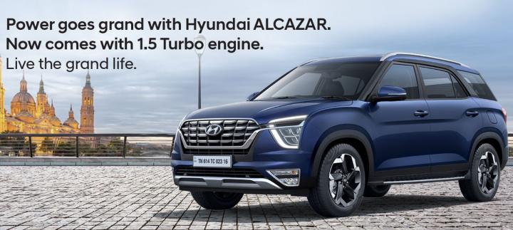 Hyundai Alcazar 1.5L turbo-petrol variants launched, Indian, Hyundai, Launches & Updates, Hyundai Alcazar, Alcazar