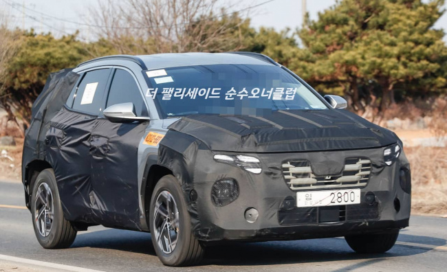 hyundai tucson, 2024/2025 hyundai tucson (facelift) spotted testing in s.korea