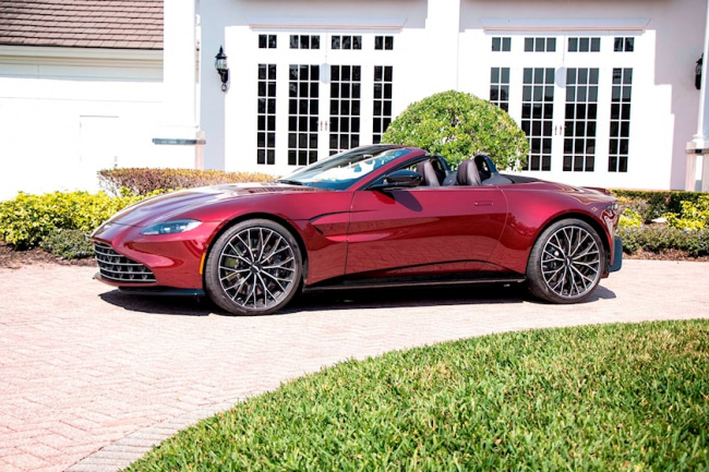 video, test drive, driven: the 2023 aston martin vantage roadster proves beauty is imperfect