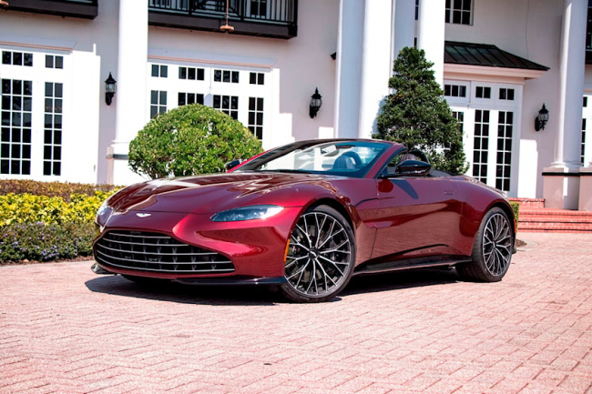 video, test drive, driven: the 2023 aston martin vantage roadster proves beauty is imperfect