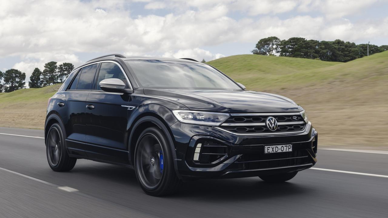 The VW T-Roc Grid Edition is $6000 cheaper than the fully-loaded version., 2023 Volkswagen Tiguan R Grid Edition has lots of black highlights., Volkswagen is set to clear its back log of Tiguan R orders soon., VW has launched de-specced versions of its popular performance SUVs to beat supply crunch., Technology, Motoring, Motoring News, Volkswagen launches new cut-price performance SUVs