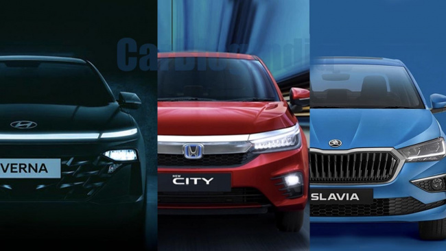 New Hyundai Verna Vs Honda City Vs Skoda Slavia Comparison