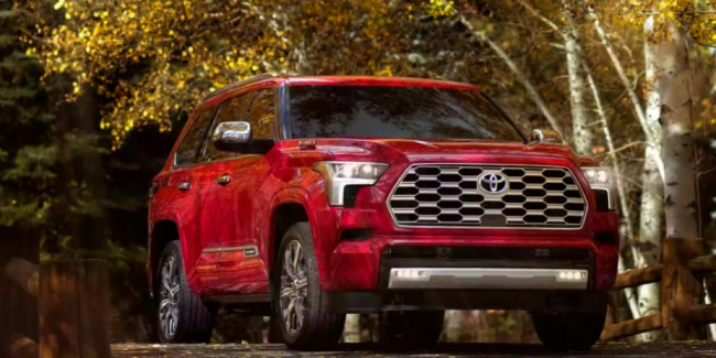 small midsize and large suv models, toyota, what comes standard on the most expensive toyota suv for 2023?