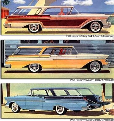 1957 Mercury Station Wagon, 1950s Cars, advertising campaign, Mercury, old car