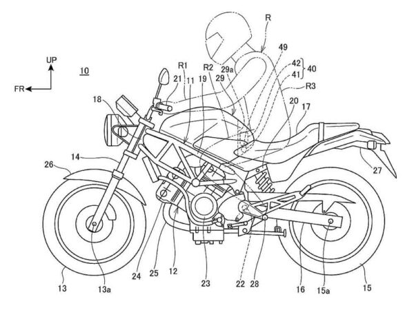 honda scooters, motorcycles detachable airbag – new patent filed