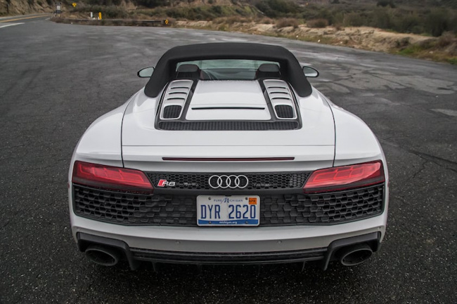 test drive, driven: 2023 audi r8 v10 performance spyder rwd makes every journey worthwhile