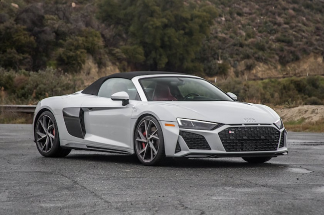 test drive, driven: 2023 audi r8 v10 performance spyder rwd makes every journey worthwhile