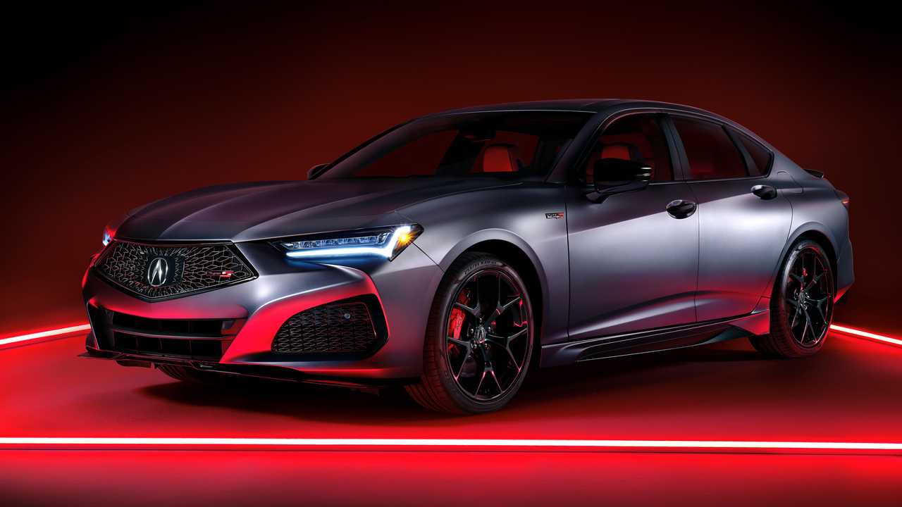 2023 acura tlx type s pmc edition looks menacing with matte gray paint