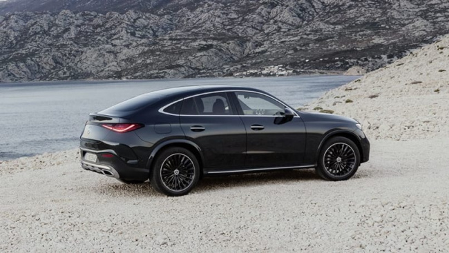 mercedes-benz glc-class, mercedes-benz c-class, mercedes-benz glc, mercedes-benz glc-class 2023, mercedes-benz c-class 2023, mercedes-benz glc 2023, mercedes-benz news, mercedes-benz coupe range, hybrid cars, mercedes-benz, industry news, showroom news, prestige & luxury cars, green cars, coupe swoop! 2024 mercedes-benz glc coupe revealed: new bmw x4 and audi q5 sportback in firing line