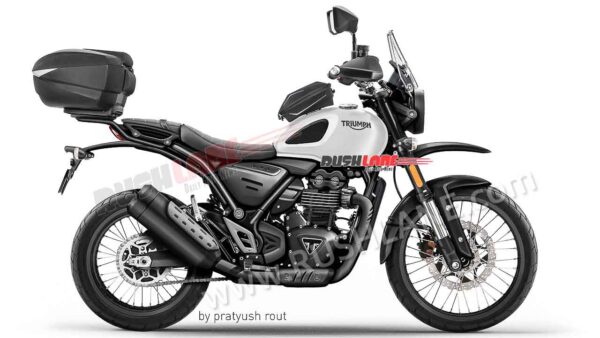 triumph-bajaj adventure motorcycle render – re himalayan 450 rival