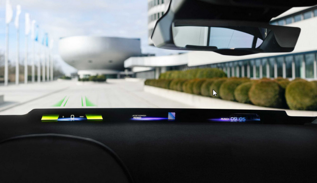 autos bmw, bmw panoramic vision: a hud that stretches across windscreen, coming in 2025