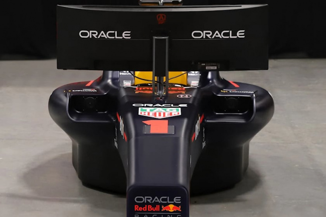offbeat, motorsport, red bull rb18 driving sim made from actual red bull show car costs $120,000