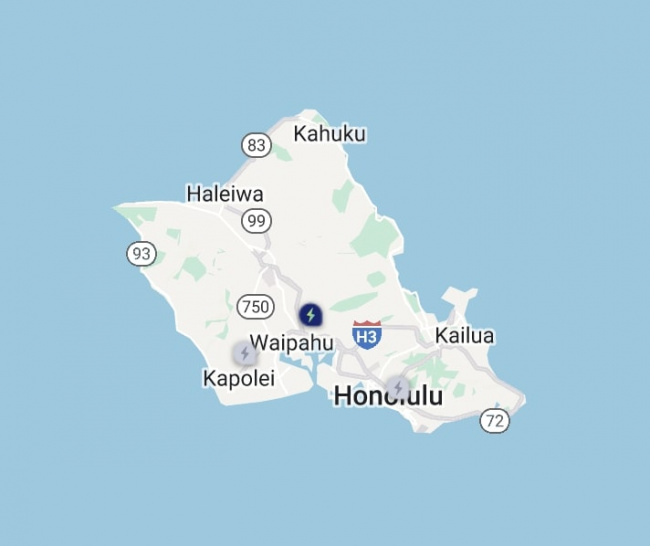 electrify america places its first ev charger on hawaii, its 47th state