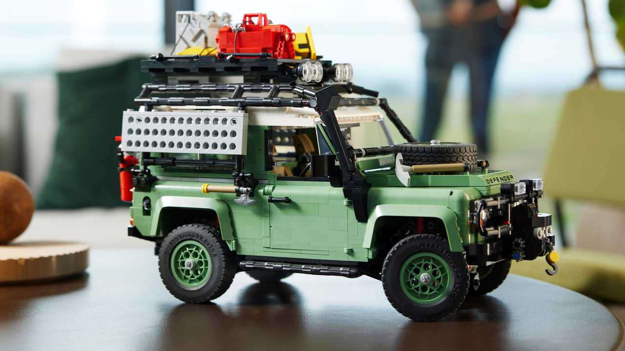 lego classic land rover defender 90 kit has 2,336 pieces, costs $239.99