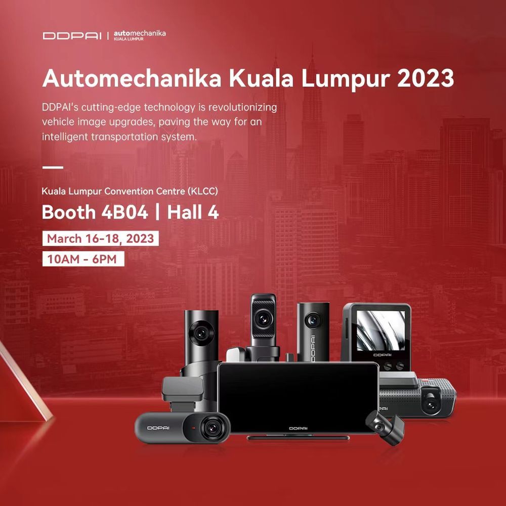 auto news, ddpai, malaysia, dashcam, klcc, convention centre, adas, infotainment, ddpai wows at automechanika kuala lumpur 2023