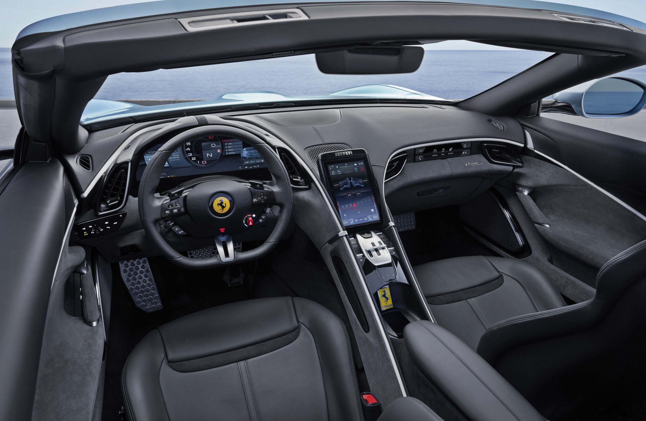 ferrari roma spider – a soft-top convertible from ferrari after 18 years