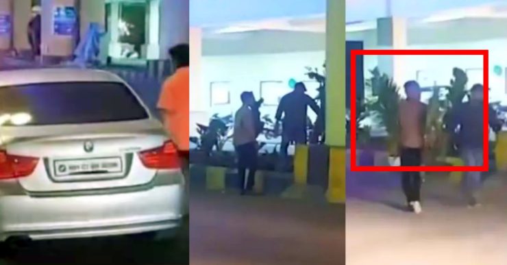after kia carnival flower pot theft; thieves come in bmw 3-series to steal flower pots 