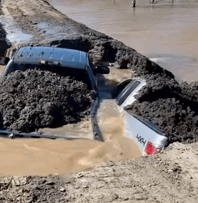 environment, trucks, watch: ‘chevy to the levee’ taken too far as ca farmers use trucks to stop flooding