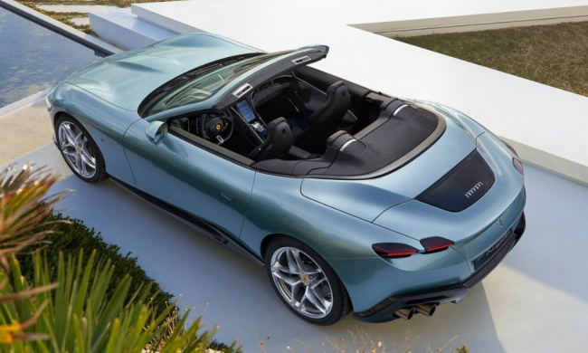 , new roma spider is ferrari’s first front-engine soft-top convertible in five decades