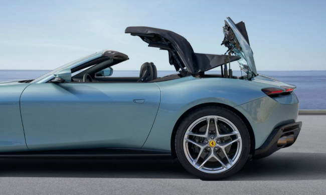 , new roma spider is ferrari’s first front-engine soft-top convertible in five decades