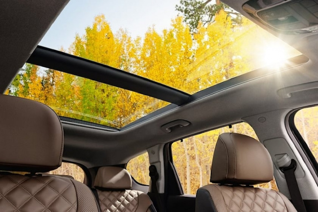 technology, design, pros and cons of cars with panoramic sunroofs