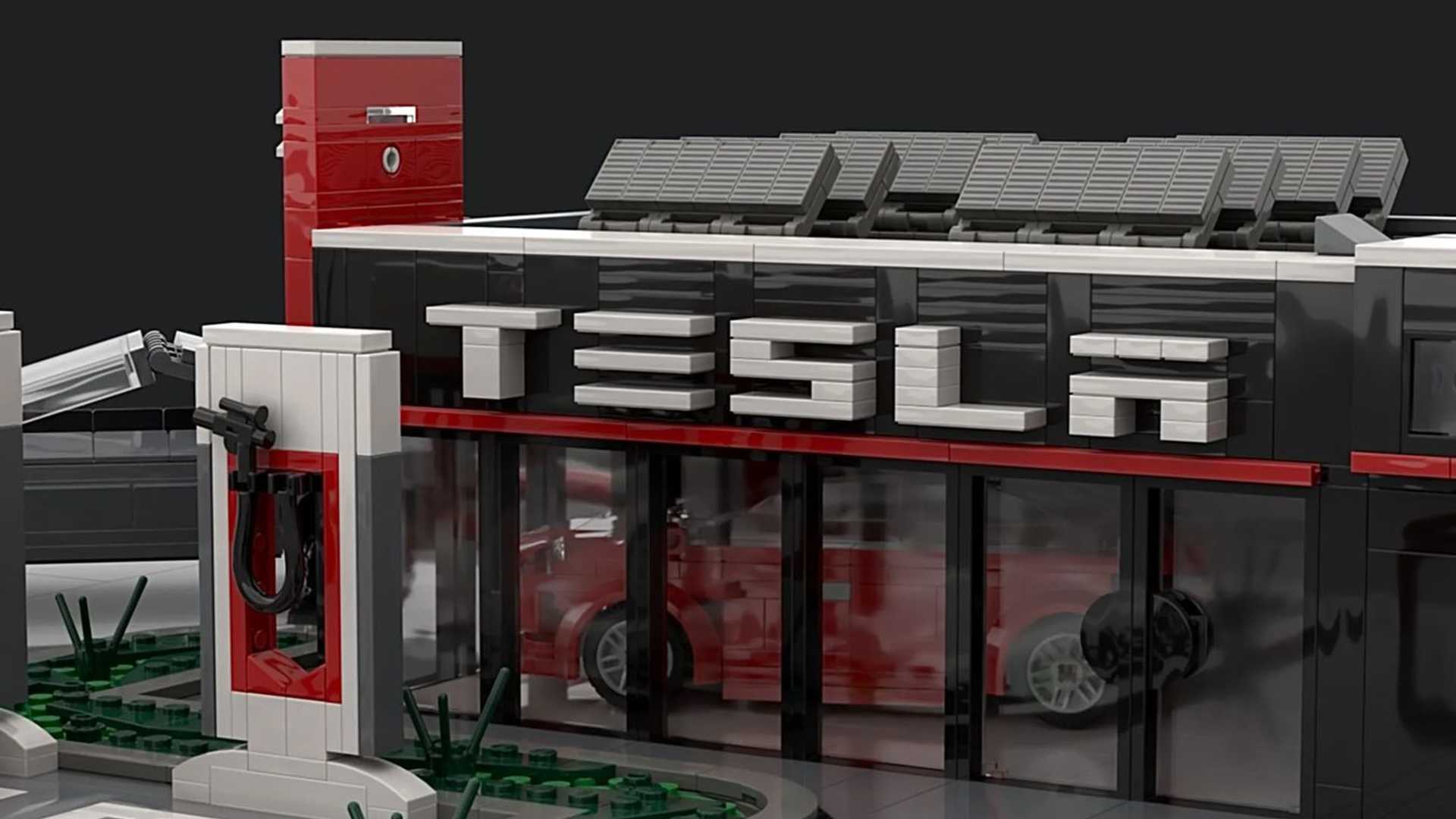 tesla supercharger station lego set needs your support