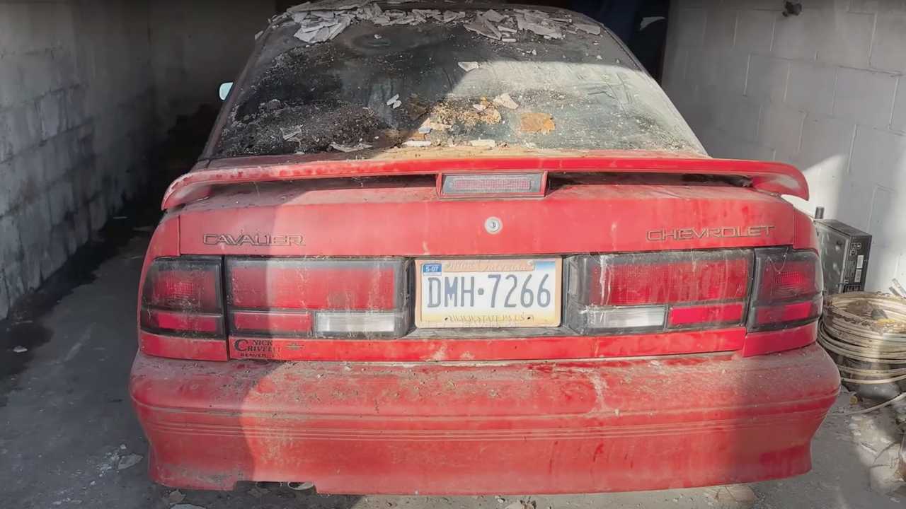 Abandoned Chevy Cavalier Gets First Wash Since 2006