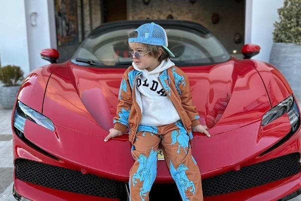 Three-year old throws $850,000 Ferrari around a race track