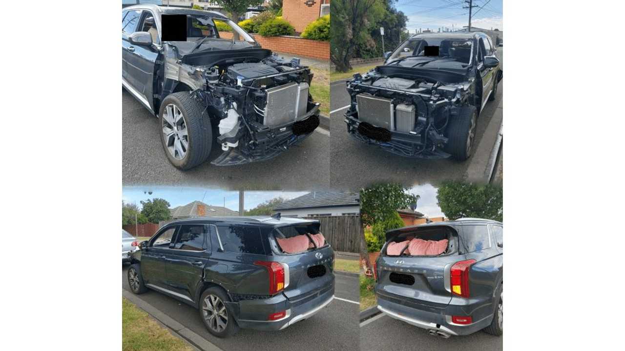 faceless hyundai palisade pulled over by police for the second time