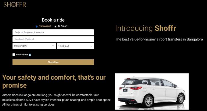 Bangalore: Shoffr airport cab service; an alternative to Ola/Uber, Indian, Other, Shoffr, Ola Cabs, Uber, Bangalore
