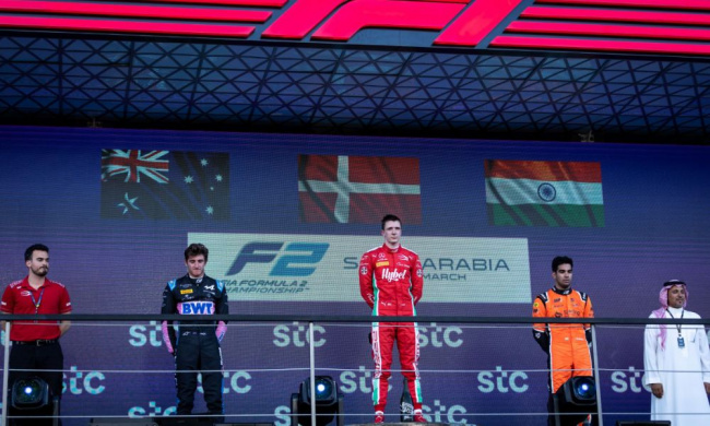 , f2: jehan daruvala scores double podium at the saudi arabian gp