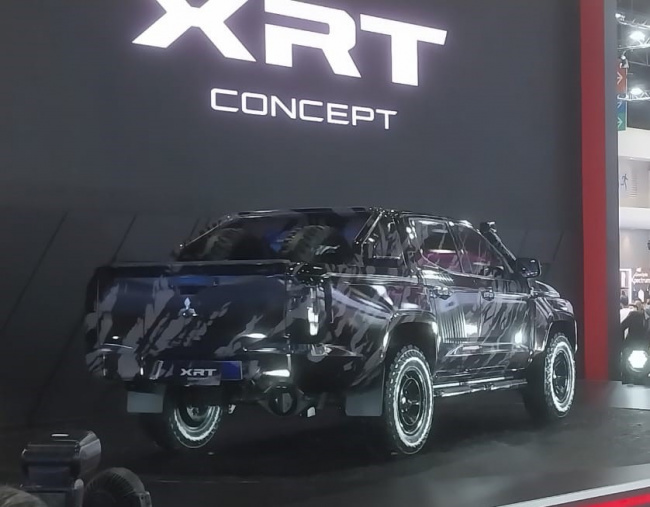 autos mitsubishi, bangkok international motor show 2023: mitsubishi triton successor concept on display